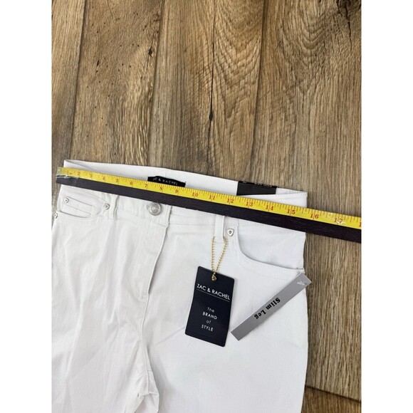 NEW ZAC & RACHAEL Women's Jeans White Size 10 - Picture 6 of 15